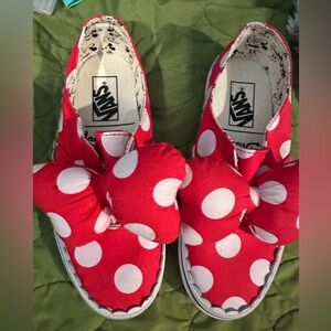 Disney  Vans Minnie Mouse Polka Dot Bow Shoes